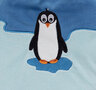 Fashy warmwaterkruik 0,8 L pinguin 25x16 cm - blauw - kinderkruik