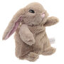 Puckator warmteknuffel konijn 25 cm - bruin roze - magnetronknuffel