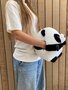 Cozy Time panda knuffelkussen handwarmer 35 cm zwart/wit