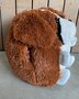 Cozy Time Sint Bernard knuffelkussen handwarmer 35 cm bruin/wit