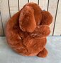 Cozy Time New foundlander hond knuffelkussen handwarmer 38 cm bruin