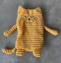 Inwolino warmteknuffel kat / poes 27 cm - geel