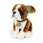 Rappa ECO knuffel hond boxer 27 cm - realistische knuffel van recyclede PET flessen - groen