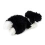 Rappa ECO knuffel hond Border Collie 30 cm - realistische knuffel van recyclede PET flessen - zwart, wit