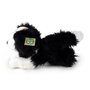 Rappa ECO knuffel hond Border Collie 30 cm - realistische knuffel van recyclede PET flessen - zwart, wit