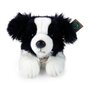 Rappa ECO knuffel hond Border Collie 30 cm - realistische knuffel van recyclede PET flessen - zwart, wit