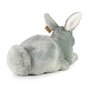 Rappa ECO knuffel konijn 33 cm - realistische knuffel van recyclede PET flessen - grijs