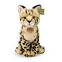 Rappa ECO knuffel serval 30 cm - realistische knuffel van recyclede PET flessen - zwart, crème