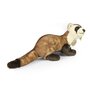 Rappa ECO knuffel fret 40 cm - realistische knuffel van recyclede PET flessen - bruin, crème 