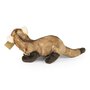 Rappa ECO knuffel fret 40 cm - realistische knuffel van recyclede PET flessen - bruin, crème 