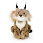Rappa ECO knuffel lynx 25 cm - realistische knuffel van recyclede PET flessen - bruin, wit