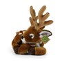 Rappa ECO knuffel damhert 28 cm - realistische knuffel hert van recyclede PET flessen - bruin