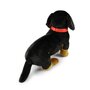 Rappa ECO knuffel hond Teckel 30 cm - realistische knuffel van recyclede PET flessen - bruin, zwart