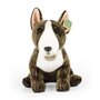 Rappa ECO knuffel hond English Bull Terrier 30 cm - realistische knuffel van recyclede PET flessen - bruin