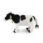 Rappa ECO knuffel koe 35 cm - realistische knuffel van recyclede PET flessen - zwart, wit
