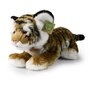 Rappa ECO knuffel tijger 33 cm - realistische knuffel van recyclede PET flessen - bruin, wit, zwart