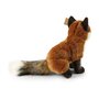 Rappa ECO knuffel vos 27 cm - realistische knuffel van recyclede PET flessen - roodbruin, wit
