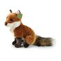 Rappa ECO knuffel vos 27 cm - realistische knuffel van recyclede PET flessen - roodbruin, wit
