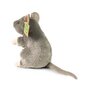 Rappa ECO knuffel muis 16 cm - realistische knuffel van recyclede PET flessen - grijs