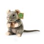 Rappa ECO knuffel muis 16 cm - realistische knuffel van recyclede PET flessen - grijs