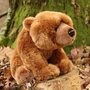 Rappa ECO knuffel Grizzly beer 30 cm - realistische knuffel van recyclede PET flessen - bruin