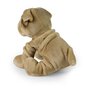 Rappa ECO knuffel hond Shar Pei 30 cm - realistische knuffel van recyclede PET flessen - bruin