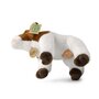 Rappa ECO knuffel koe 23 cm - realistische knuffel koe van recyclede PET flessen - bruin, wit