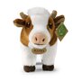 Rappa ECO knuffel koe 23 cm - realistische knuffel koe van recyclede PET flessen - bruin, wit