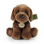 Rappa ECO knuffel Labrador 26 cm - realistische knuffel hond van recyclede PET flessen - bruin
