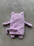 Inwolino warmteknuffel kat / poes 27 cm - magnetronknuffel - lila